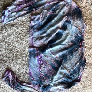 Hard tail tie-dyed cropped athletic top